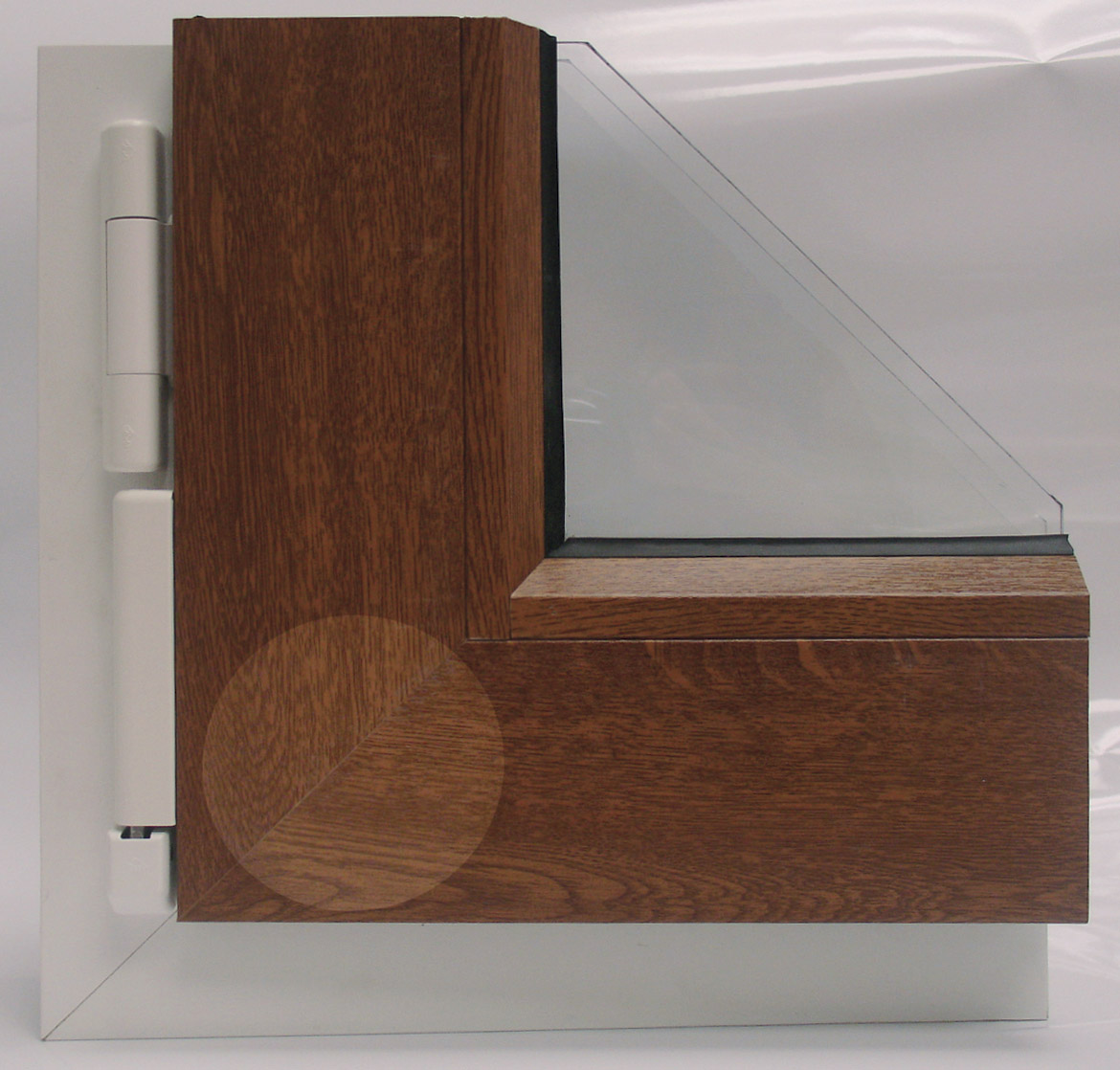 Obr. 2: Detail zpracování rohu sklolaminátového profilu