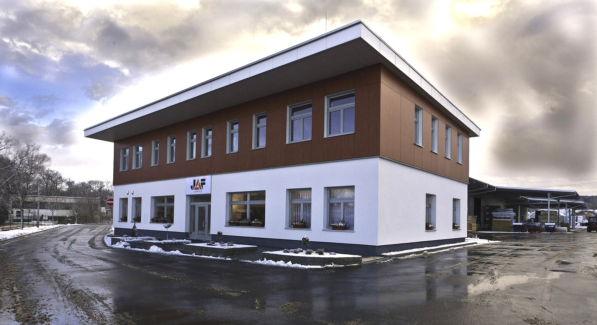 Administrativní budova firmy JAF HOLZ v Rokycanech po přestavbě