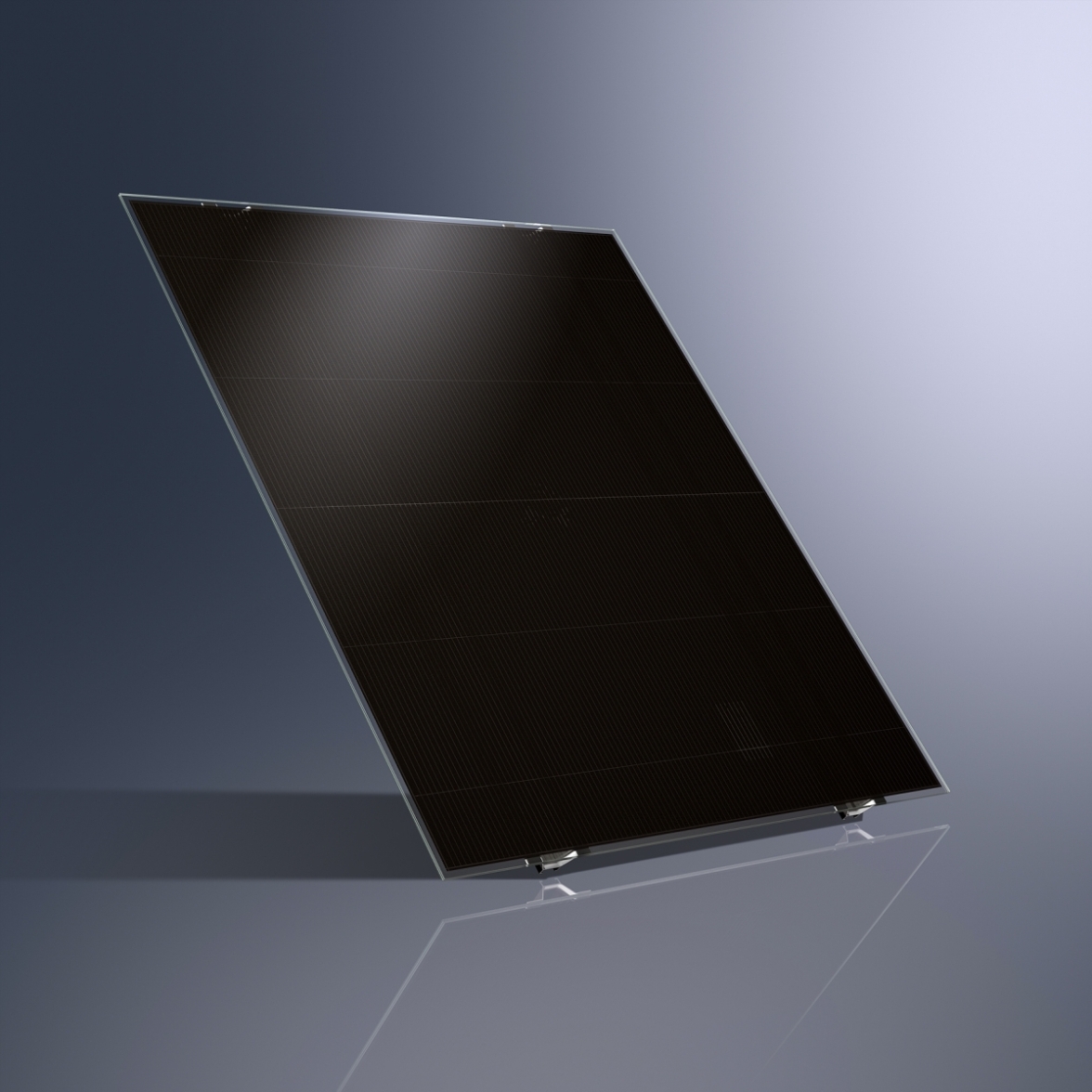 Tenkovrstvý fotovoltaický modul Schüco MPE ze série BL (Blackline Laminate)