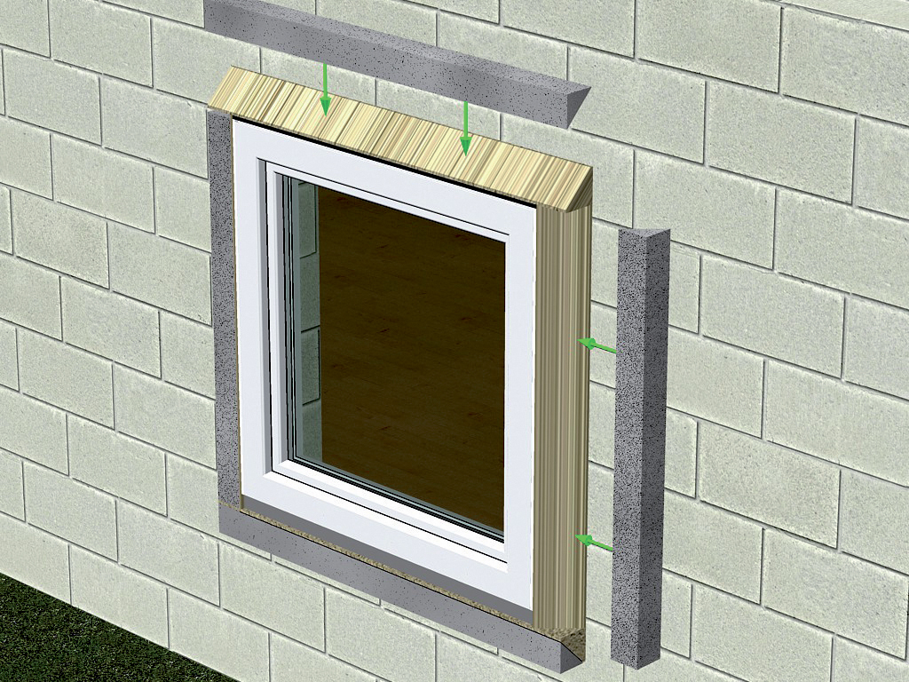 Zateplení nosného profilu tepelněizolačním materiálem po celém obvodu okna