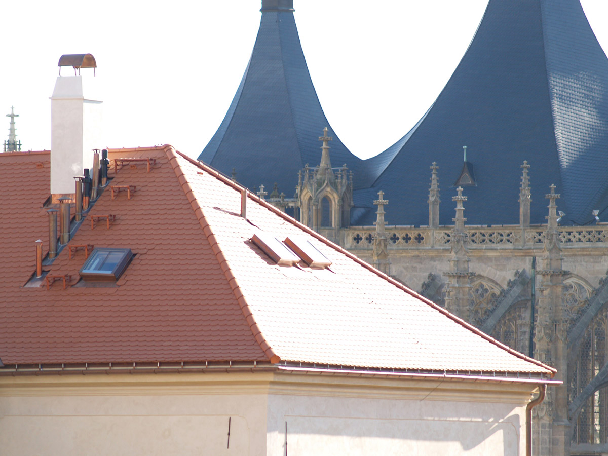 Střešní okno Solara KLASIK, replika kominického výlezu, GASK Kutná Hora