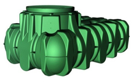 Podzemní plastové akumulační nádrže