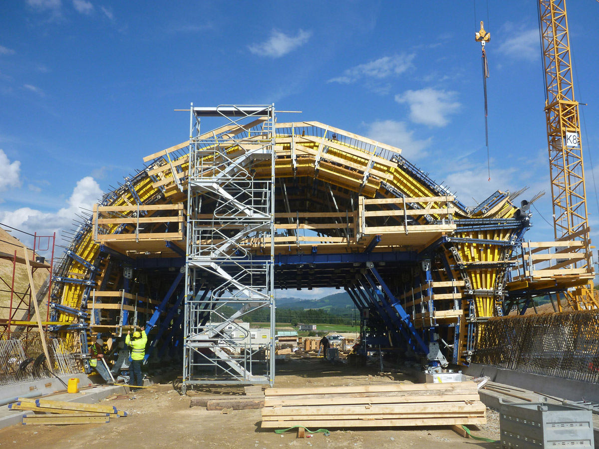 Tunelový bednicí systém byl vyvíjen v úzké spolupráci mezi stavebními firmami a společností Doka (foto Doka)