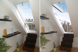 Střešní dveře Solara OPEN umožňují pohodlný výstup ze střechy