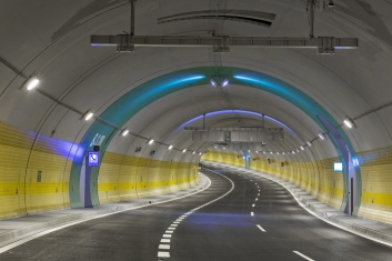 Brusnický tunel – zářivá narcisově žlutá