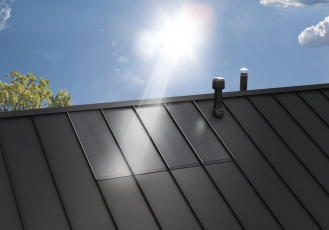 Integrované solární panely Ruukki Classic Solar