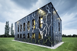 Střešní a fasádní panely FX.12 od společnosti PREFA Aluminiumprodukte na novém ateliéru architekta Xaviera Fromonta