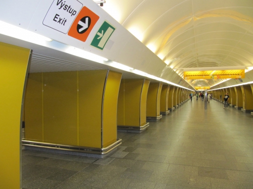 Obr. 8: Rekonstrukce stanice metra Národní třída