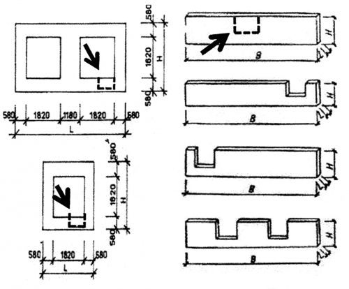 Obr. 10: Ukázka obvodových panelů na výšku celého podlaží a panelů parapetních