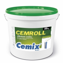 Pastovitá omítka Cemix CEMROLL silikát se vyznačuje vyššími hodnotami paropropustnosti