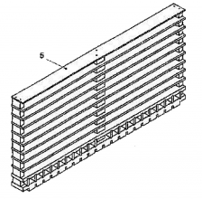 Obr. 11a: Kompozitní sklo-dřevěné panely – schéma