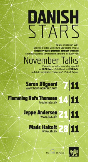 November Talks – Danish Stars – cyklus přednášek dánských architektů na FA ČVUT