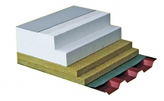 Obr. 1: Lehké požárně odolné střechy PROTECTROOF® se dodávají ve variantách s tepelnou izolací z pěnového polystyrenu