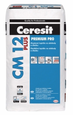 Ceresit CM 12 Plus – tenkovrstvé lepidlo pro lepení obkladů a dlažeb v interiéru i exteriéru