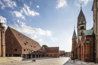 Obnova katedrály Kannikegården v Ribe; Lundgaard&Tranberg Architects, Copenhagen; foto: Anders Sune Berg