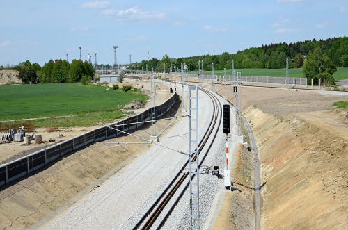 Obr. 10: Modernizace trati Ševětín–Veselí nad Lužnicí, II. část, úsek Horusice–Veselí nad Lužnicí