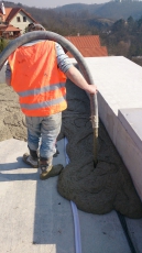 Lití cementové pěny Poriment