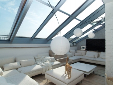 Posuvné střešní okno Solara Perspektiv, dělení polí dle přání investora