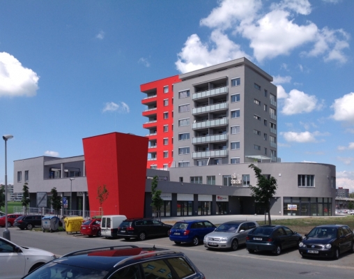 Bytový dům Naroží v Olomouci s ETICS s kamennou vlnou Rockwool
