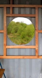 Obr. 3: Rošt pro opláštění kolem kruhového okna