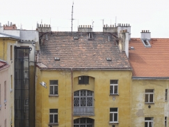 Původní stav fasády do dvora