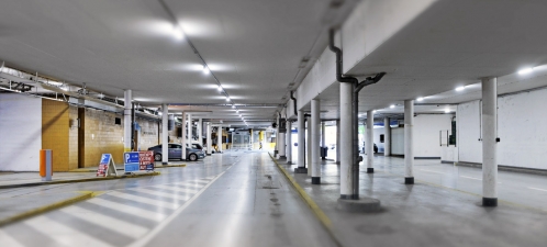 Nové LED osvětlení podzemních garáží