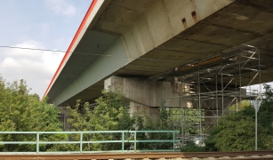 Celkový pohled na sanovaný most v Teplicích