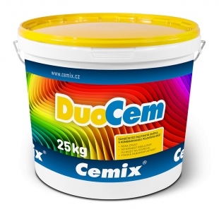 DuoCem se dodává namíchaná v plastových vědrech v balení po 25 kg