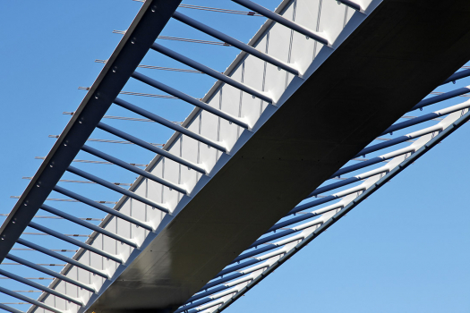 Obr. 9: Ocelová konstrukce závěrečného pole mostu