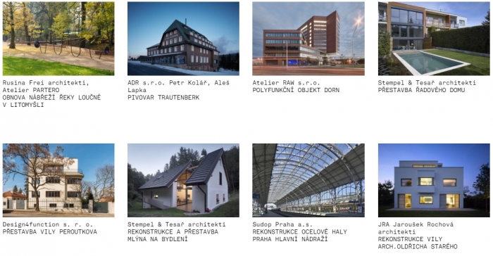 Česká cena za architekturu – užší výběr