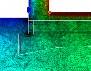 Obr. 3: Detail založení základové desky na pěnovém skle se soklem zatepleným XPS, zdivo bez zateplení