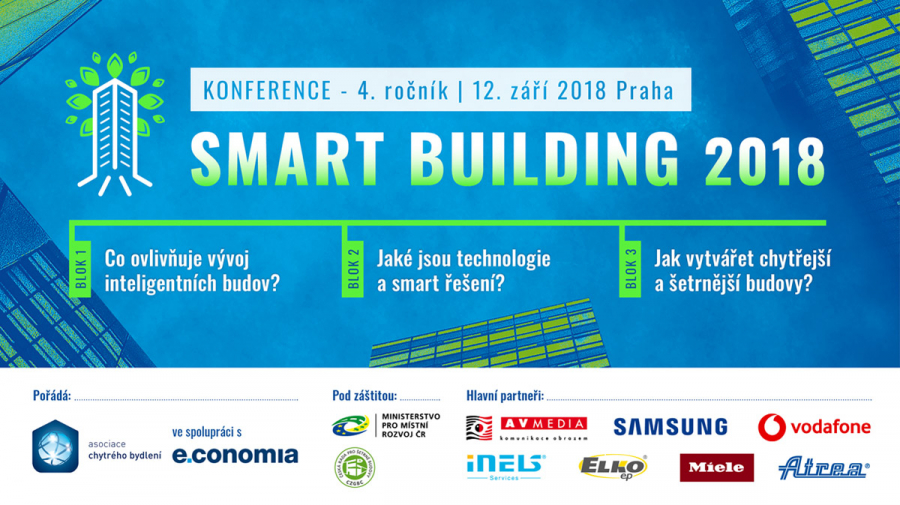 Již 12. září 2018 se uskuteční 4. ročník konference Smart Building 2018