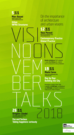 November Talks 2018 – přednášky na Fakultě architektury