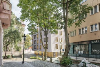 Nový projekt domu v ulici U Milosrdných na Starém Městě, vizualizace Fránek Architects