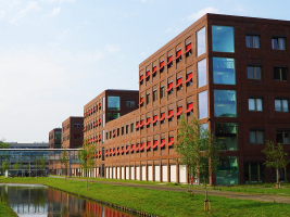Zelené střechy na nemocnici v Rotterdamu s podtlakovým systémem Wavin QuickStream