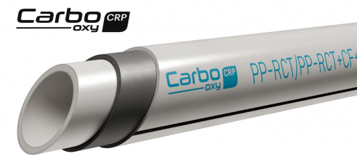 Třívrstvá trubka CARBOCRP z materiálu PP-RCT a kompaundu s karbonovými vlákny
