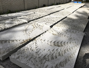 Bílé betony pro obklad výdechu z tunelu Blanka