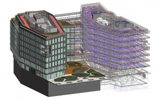Model budovy v systému BIM
