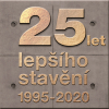 Plaketa 25 let lepšího stavění 1995–2020