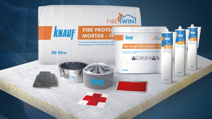 Sortiment protipožárních produktu Knauf