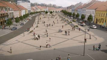 Návrh nové podoby Karlova náměstí v Třebíči zpracoval Ateliér RAW