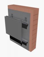 Skladba provětrávané fasády (bez vložené tepelné izolace) s obvodovými bloky HELUZ FAMILY či FAMILY 2in1