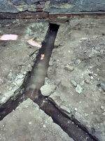 V rámci rekonstrukce bylo do původních odvodních kanálků uloženo plastové potrubí.