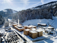 Hotel Tirol Lodge během nádherné zimy v Kaisergebirge (foto Klaus Bauer Photomotion)