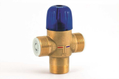 NovaMix Value se používá především v sanitárním sektoru jako regulační zařízení pro snížení teploty teplé vody ze zásobníků. Je možné jej použít i pro řadu dalších aplikací, kde je vyžadována konstantní teplota míchání (foto: Taconova Group AG)