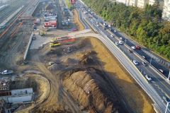 Sjezd a nájezd na ulici Dobříšskou (foto: Hochtief CZ)
