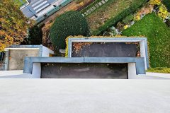 Pohled na balkóny a terasy ze střechy