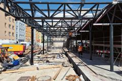 Rozšíření prostoru vestibulu s doplněním nové příhradové konstrukce (foto: archiv Qarta Architektura)