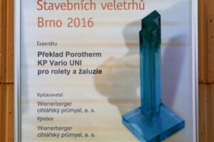 Překlad Porotherm KP Vario UNI získal Zlatou medaili Stavebních veletrhů Brno 2016