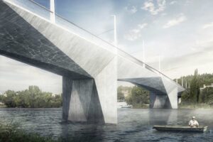 Praha vybrala návrh mostu přes Vltavu mezi Prahou 4 a Prahou 5